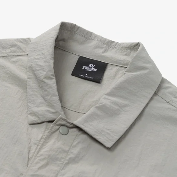 100 Thieves Foundations SS'24 NYLON SHIRT - STONEWASH GREEN Men’s Size Large NEW